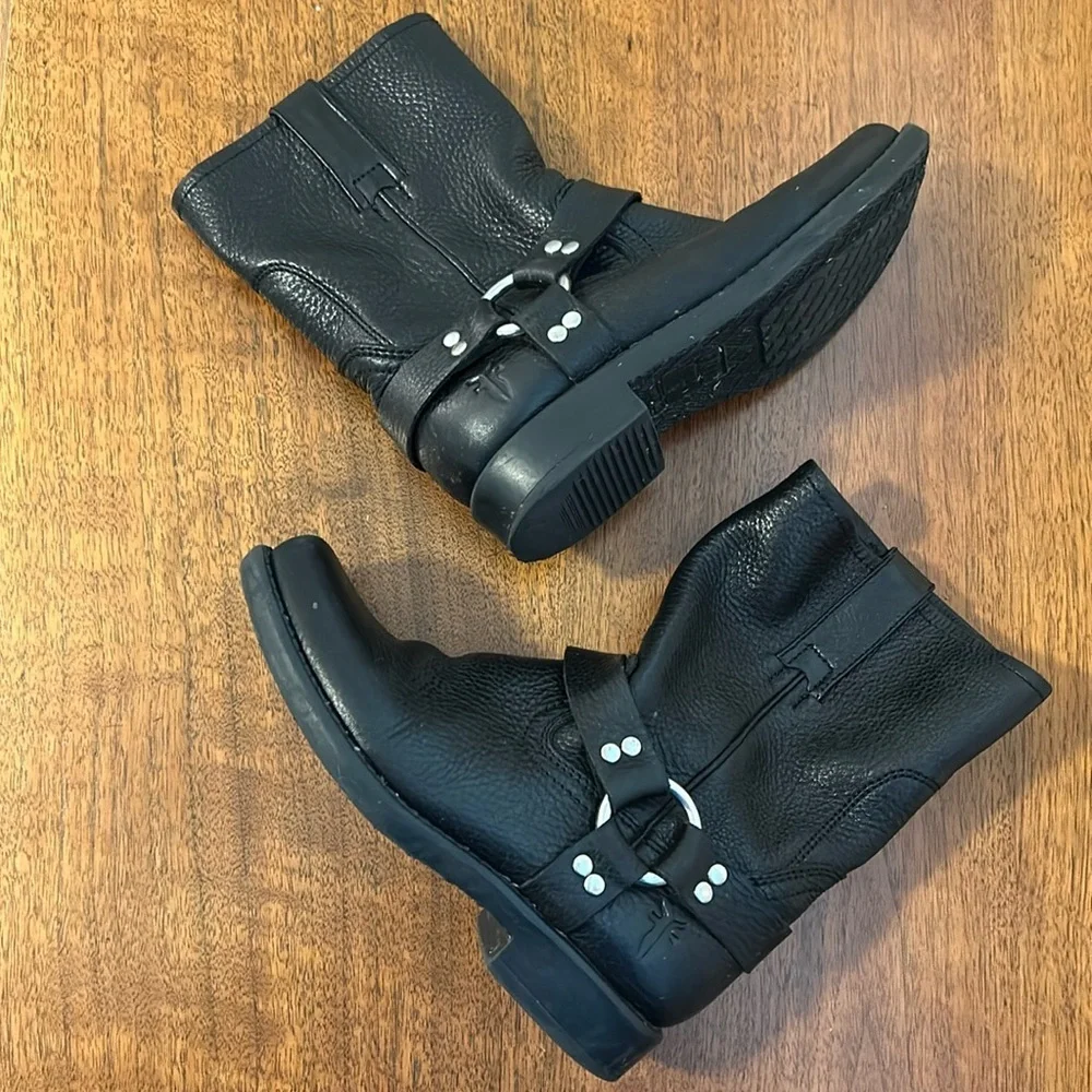 Authentic Yourh Size Frye Harness Moto Boots